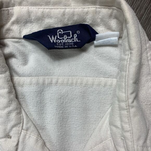 Vintage Woolrich Chamois Button Up Shirt Size L Shacket Outdoor - Picture 2 of 6